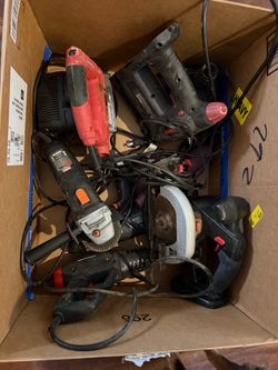 Box of power tools