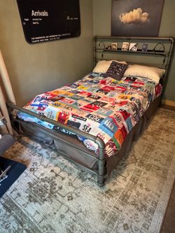 Moving Sale! Unique Queen sized Bed Frame