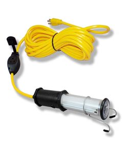 Saf-T-Lite 1(contact info removed) Stubby II LED Work Light with End Light & in-Line Tool Tap, 25ft Cord