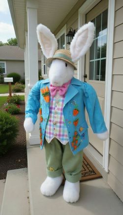 5 Foot TALL PETER RABBIT EASTER BUNNY YARD DECOR