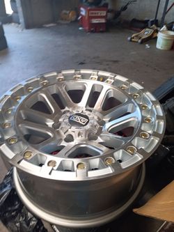 17x9 axd Rims 6 Lug 6x139 6x5.5 On New Tires 265 70 17