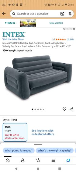 Inflatable sofa bed