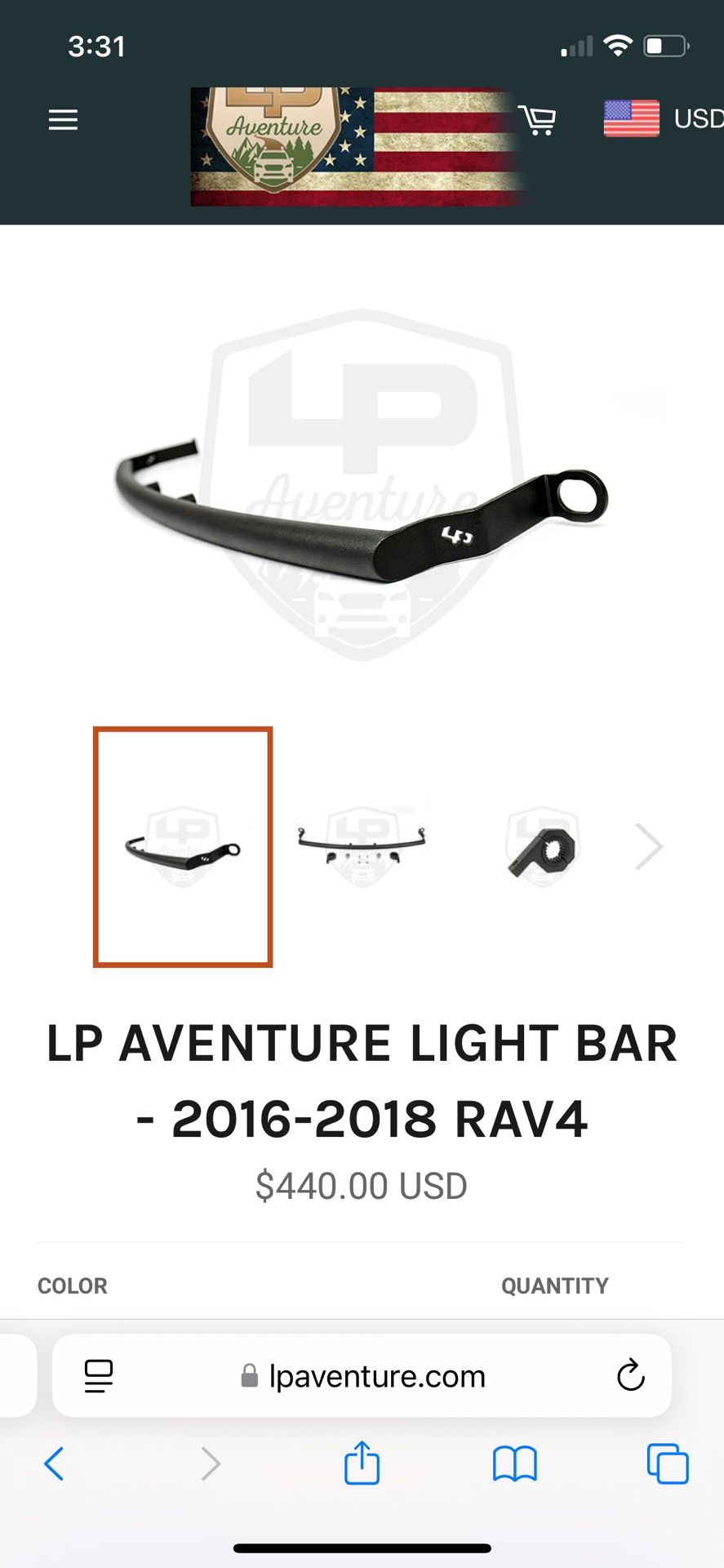 RAV4 Light Bar