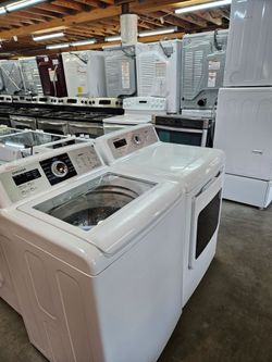 AFFORDABLE APPLIANCES WAREHOUSE FULL OF NICE CERTIFIED REFURBISH GENTLY USED WASHER DRYER REFRIGERATORS OVEN STOVE STACKABLE FREE WARRANTY
