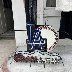 Dodgers Coors Light Neon Light