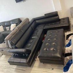 ANTARES BLACK MODERN SECTIONAL