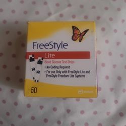 Freestyle Lite 50ct Glucose Testing Strips 