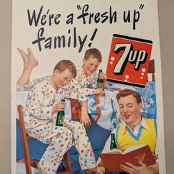 1948 7 Up 19x13.25" Advertising Lithograph 