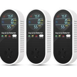 NICGOL 4-in-1 Natural Gas Leak Detector & Carbon Monoxide Detectors 