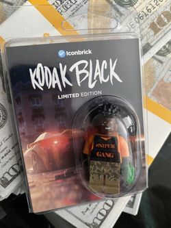 Kodak Black ICONBRICK Limited Edition Custom  Lego Figure Rap Money 