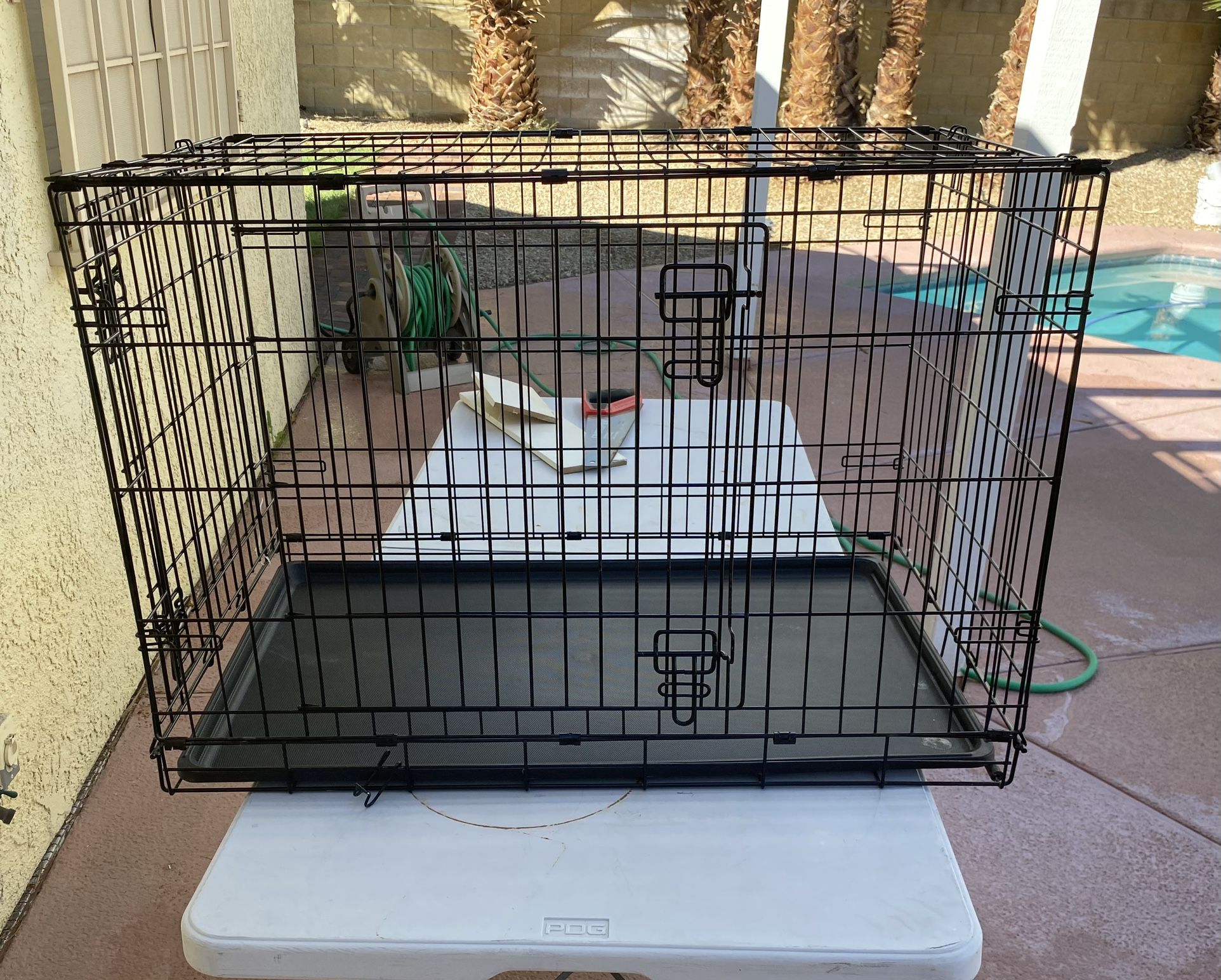 3 DOG KENNELS EXCELLENT CONDITION SELLING ALL 3 KENNELS FOR $180 TAKE ALL ! XL IN SIZE MEASUREMENTS WITH PHOTOS. IF YOU WANT JUST 1 $70 ! THANK YOU ! 