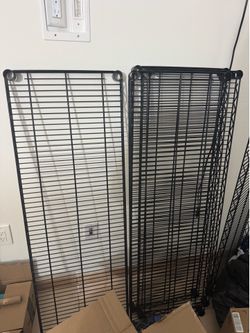 Black Wire Shelving Units