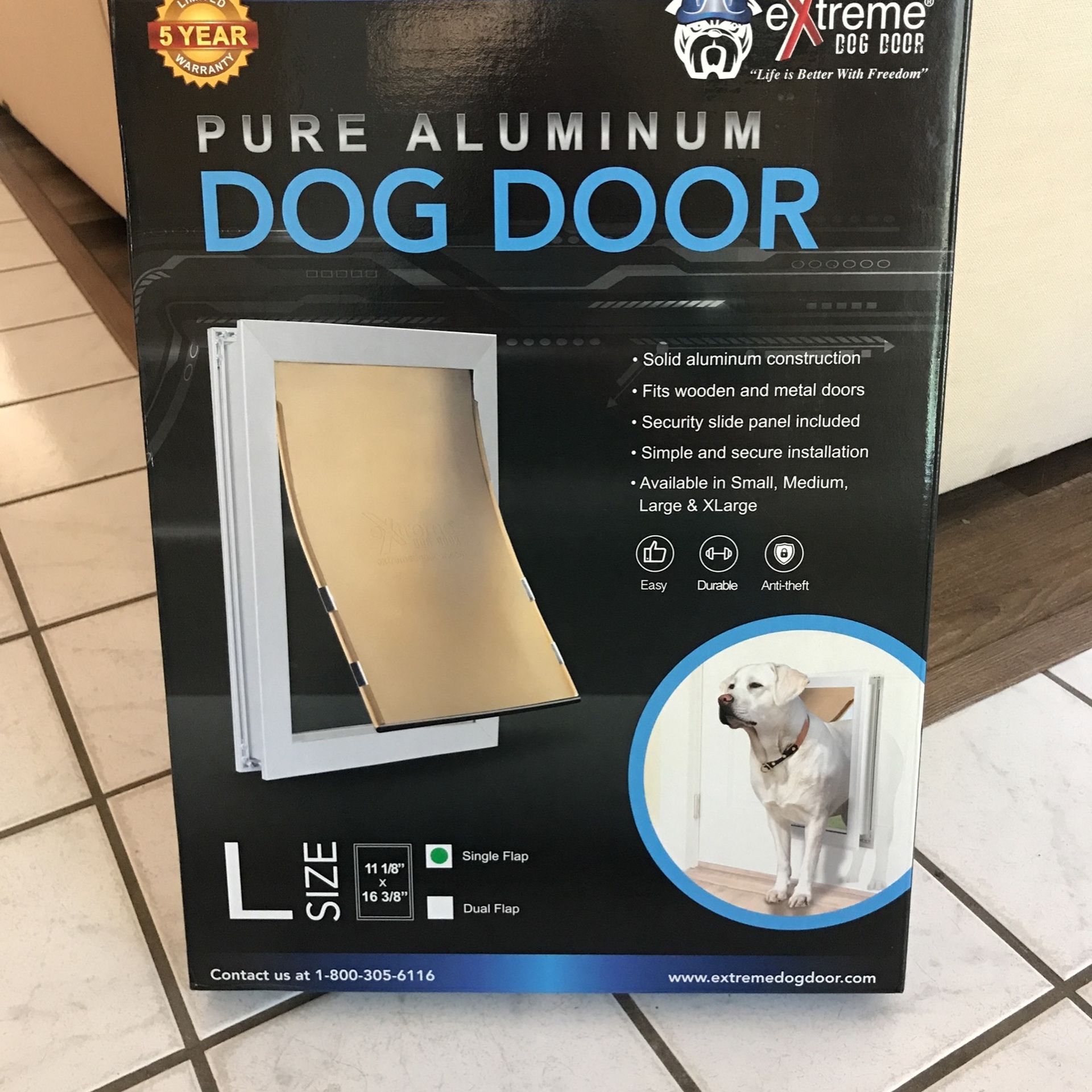 Extreme Pure Aluminum Dog Door (Large)