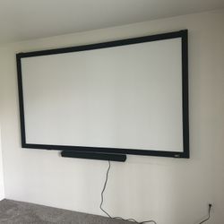 Epson 880 Projector With A 100 Inch Elite Screen And A Sound Bar. Currently My Daily Set Up Everything Runs And Works Perfectly Fine. No Low Ballers.