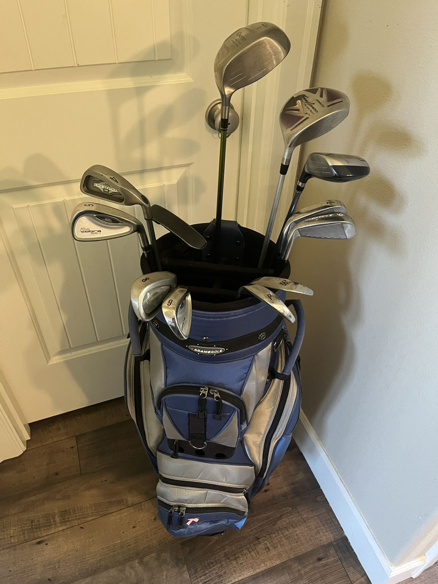 Complete Set of Cobra & Adams Ladies Golf Clubs with Adams Golf Bag