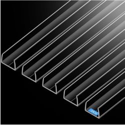Drawer Edge Protector, Slip-On Clear Table Corners Guards, Door Kitchen Furniture Bumper, Prevent Wear, Impact Protection, Ease to Cut, 3/4" Th