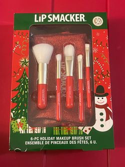 Lip Smacker 6 Piece Holiday Makeup Brush Set New