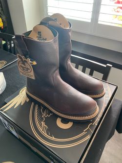 GEORGIA GIANT STEEL TOE PULL-ON WORK BOOTS brand new