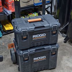 Rigid 2.0 Pro Gear System Rolling Tool Box and 22 in. Tool Box