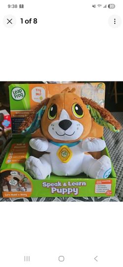 LeapFrog Speak & Learn Puppy Interactive Educational Toy Dog Talk-Back Music New