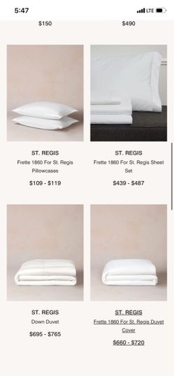 Frette st.Regis 1860 queen bundle today only