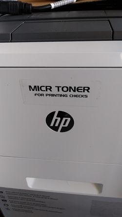 Printer HP check printing printer New with MICR toner New