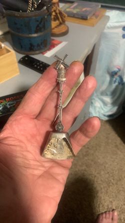 Vintage souvenir silver spoon 90 % silver