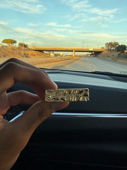 Gold two finger ring