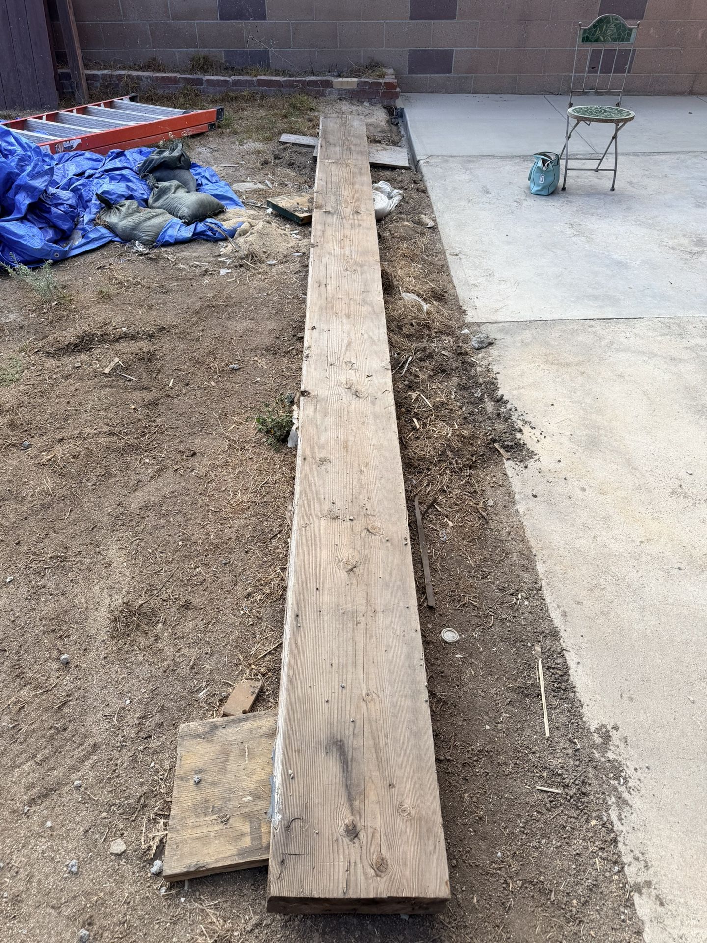 3 -1/2” x 14” x 16’ Solid Wood Beam — FREE