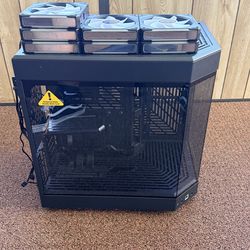 Hyte Y60 Mid Tower Case w/ Side Intake Mod and ARGB Fan Set