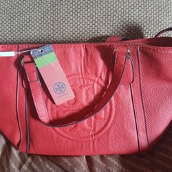 Tory Burch RED TOTE Bag