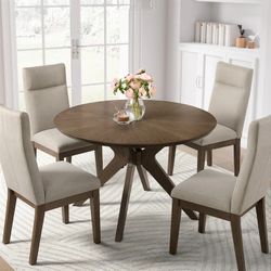 Costco Sophie 48” Round Dining Table and 4 Chairs $240/5pcs