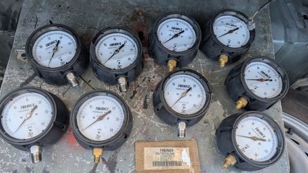 9) Trerice gauges pressure gauge lot 0-30 psi new but PLEASE READ marine oil tank pipeline