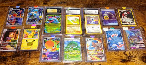 Pokemon card lot.
