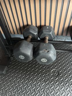 40 Pound Dumbbells - Pair