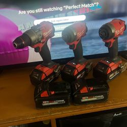 Milwaukee Tools With Batteries And Charger