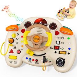 Brand New Busy Board Steering Wheel Driving Toy, Educational Sensory Fine Motor