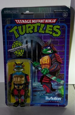 ninja turtles sewer samurai Leo reaction figure