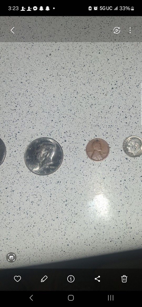 Half Dollar Bicentennial Silver Penny Silver Dime Weat Penny