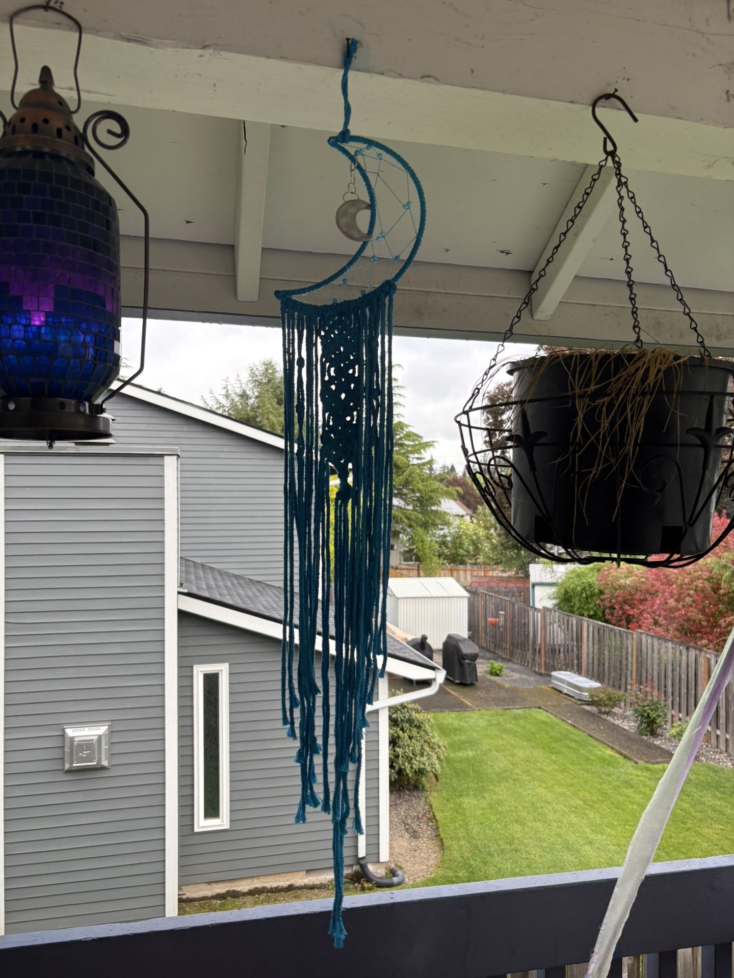 Beautiful macramé moon room decoration