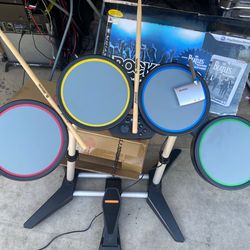 Rockband Drum Set and mic ONLY!! Box is included Drum Set Video Game Drum Set MAKE AN OFFER!