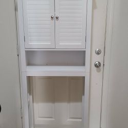 Beautiful Clean Brand New White Cabinet/ Storage Shelf $100 Cash Must Pick Up Broadway And APACHE BUCKEYE AZ  brand NEW can help load check out my pag