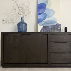 Modern Espresso Luxe Sideboard / Storage Cabinet