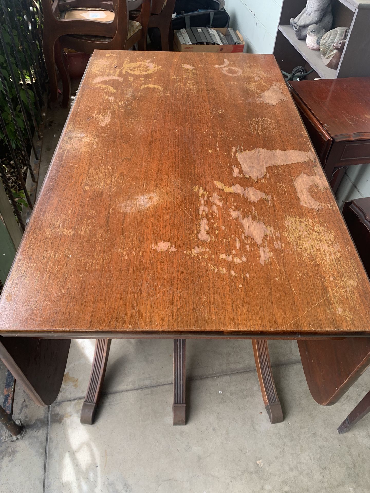Antique Dining Table And Chairs