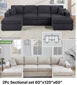Sectional set 60”x120”x60”