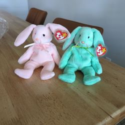 Hippity And Hoppity Beanie Babies 