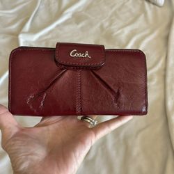 Coach Burgundy Vintage Wallet