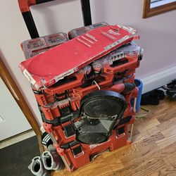 Milwaukee Loaded Packout And M18 Bandsaw 