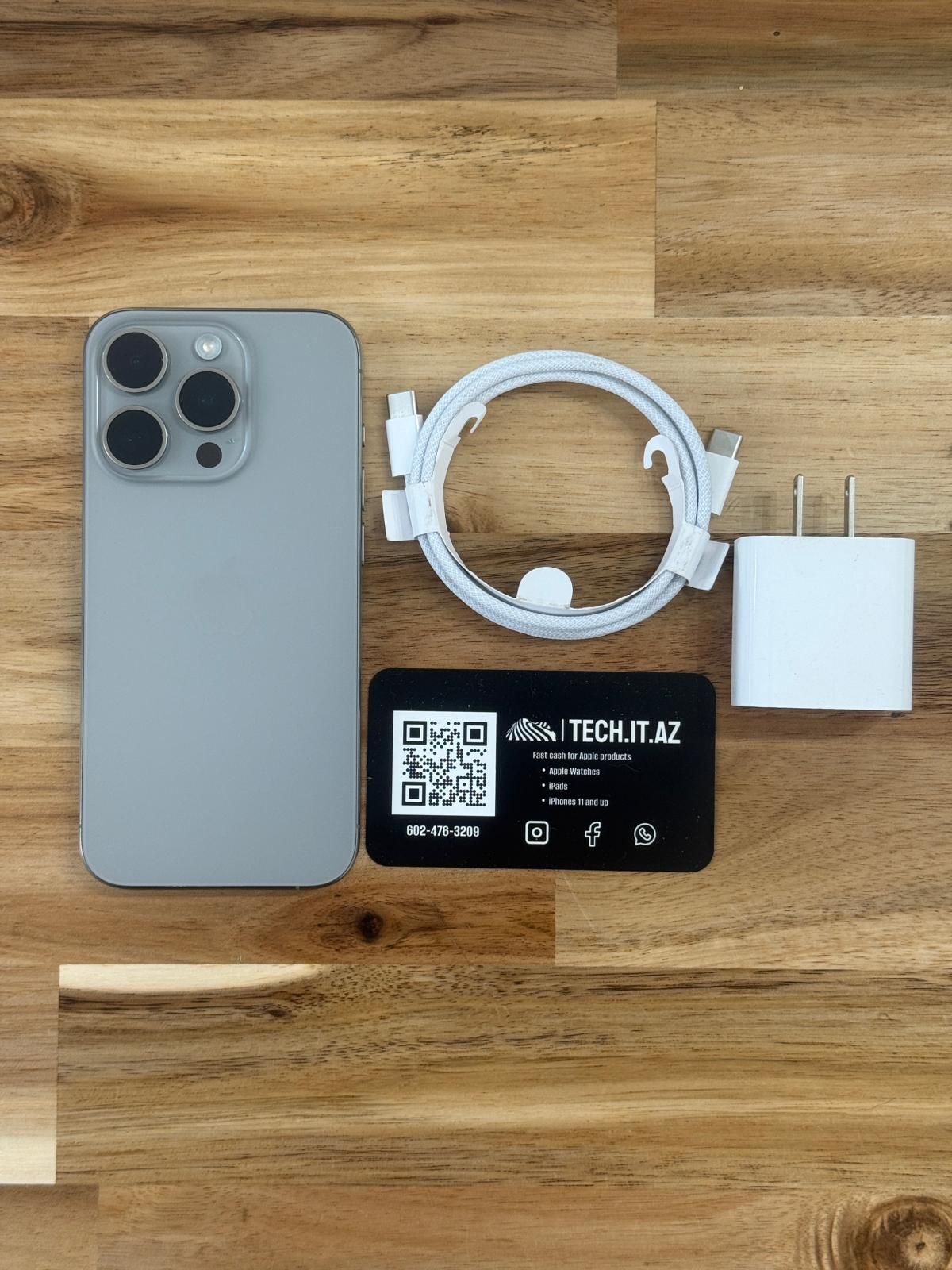 📱 iPhone 15 Pro | 128GB | Natural Titanium | Unlocked (Any Carrier)