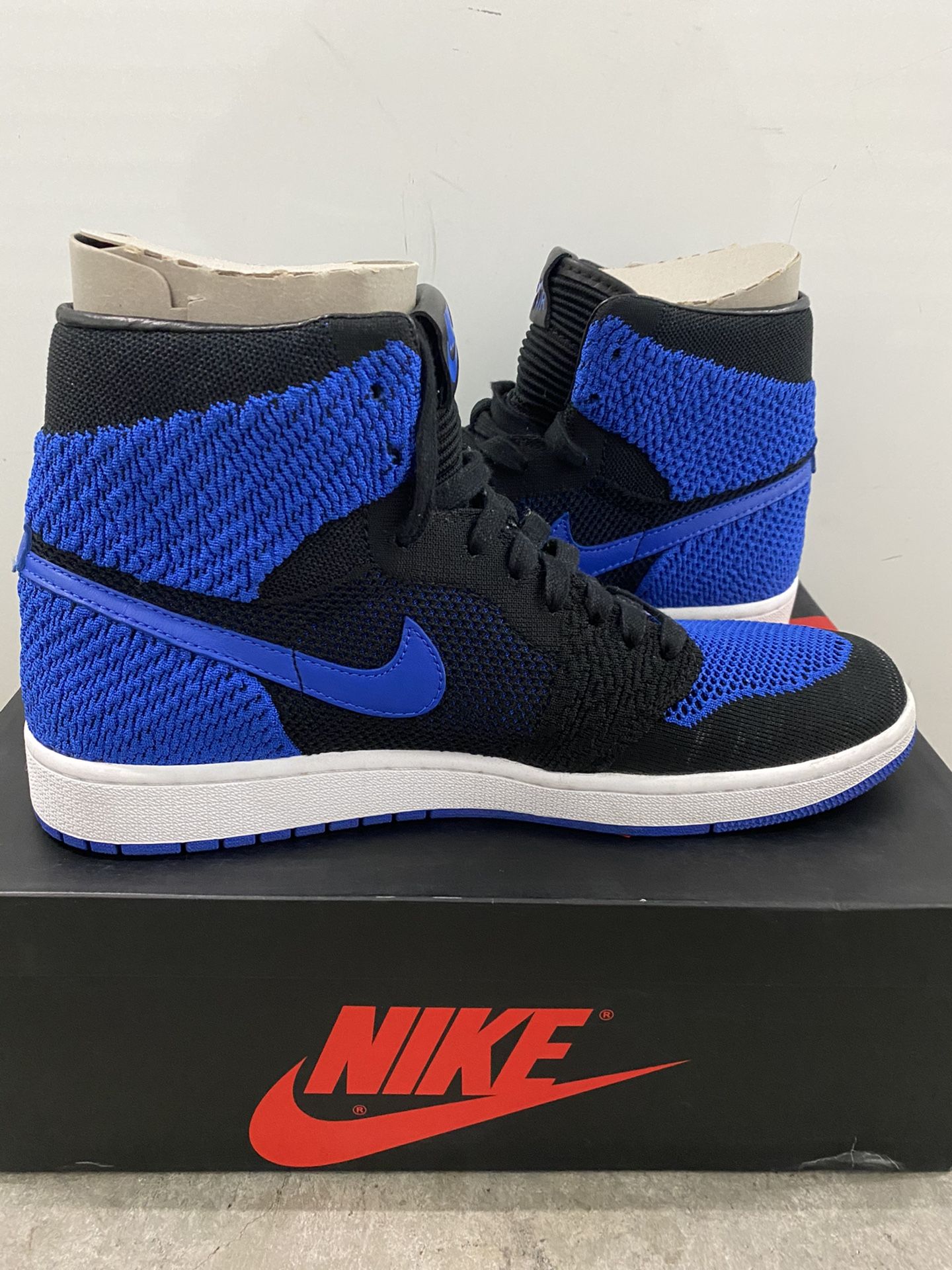 Nike Air Jordan 1 retro royal blue fly knit size 13